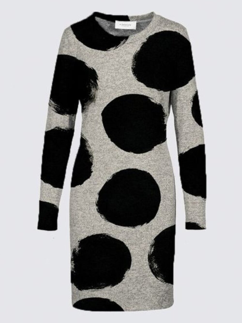 Polka Dot Pattern | Minimalist Botanical Ink Art |Monochrome Abstract Dess